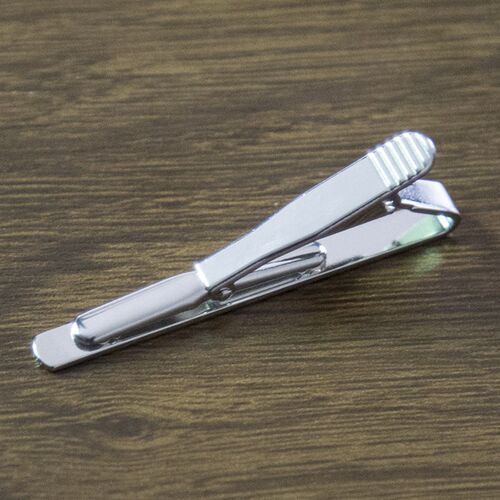 New Simple Fashion Style Tie Clip for Men Metal Tone Simple