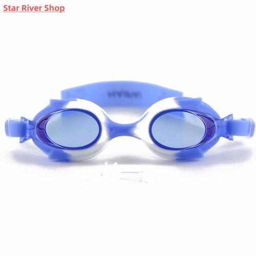 Cartoon Fish Silicone Swimming Goggles Kids Children Swiming