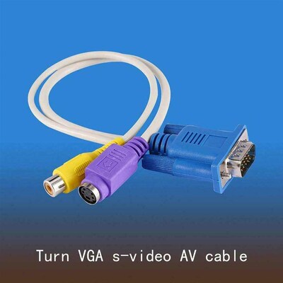 1pcs 15Pin PC VGA SVGA TO S-Video RCA Composite AV TV Out Co