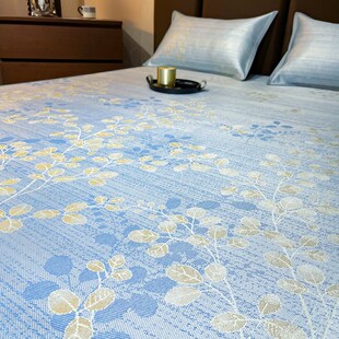 夏天凉席冰丝席床笠款可机洗高精密柔光冰丝凉席防滑床罩可水洗