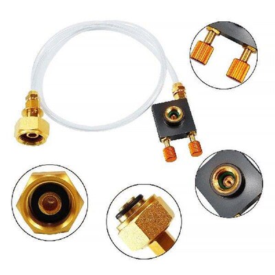 Gas Stove Propane Refill Adapter with Pressure Relief Valve