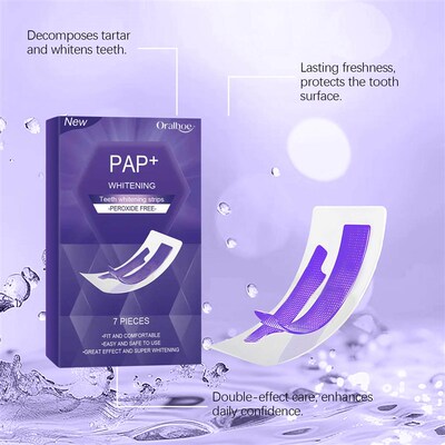 ORALHOE Purple Oral Teeth Strips Gentle Freshness for Oral C