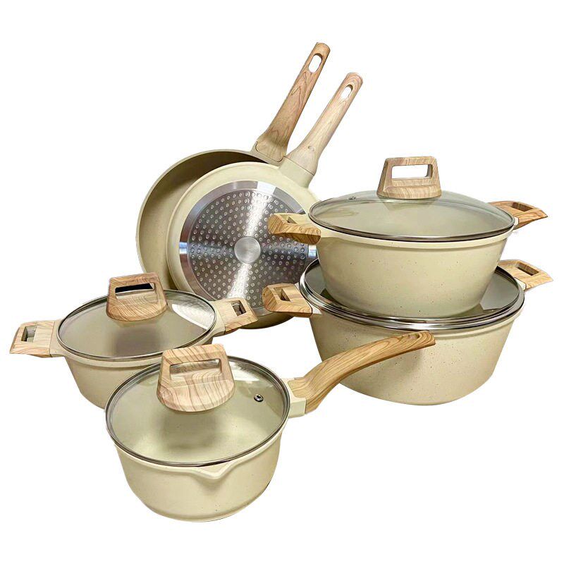 Maifan Stone Pot Set Non stick Pot 麦饭石锅具套装不粘锅