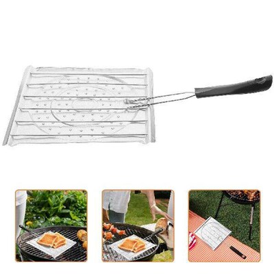 Toast Rack Stainless Steel Toaster Plastic Handle Bread