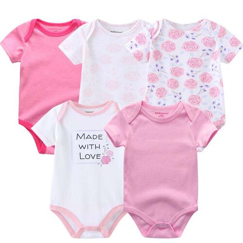 2022 Baby Girls bodysuits short Sleeve cotton Bunny overalls