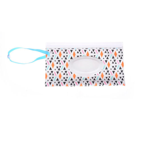 Fashion Wipes Carrying Case Clutch and Clean Wet Wipes Bag f