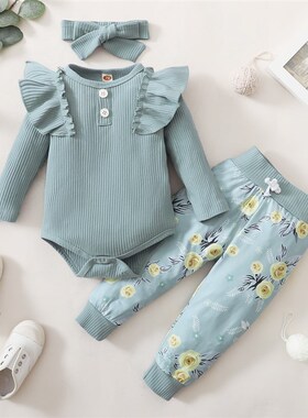 3Pcs Newborn Girl Clothes Set 3 Months Baby Girl Clothes Tod