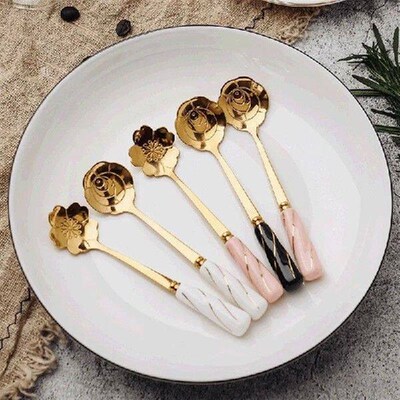 Spoons Tea Coffee Mixing Spoon Dessert Stainless Steel