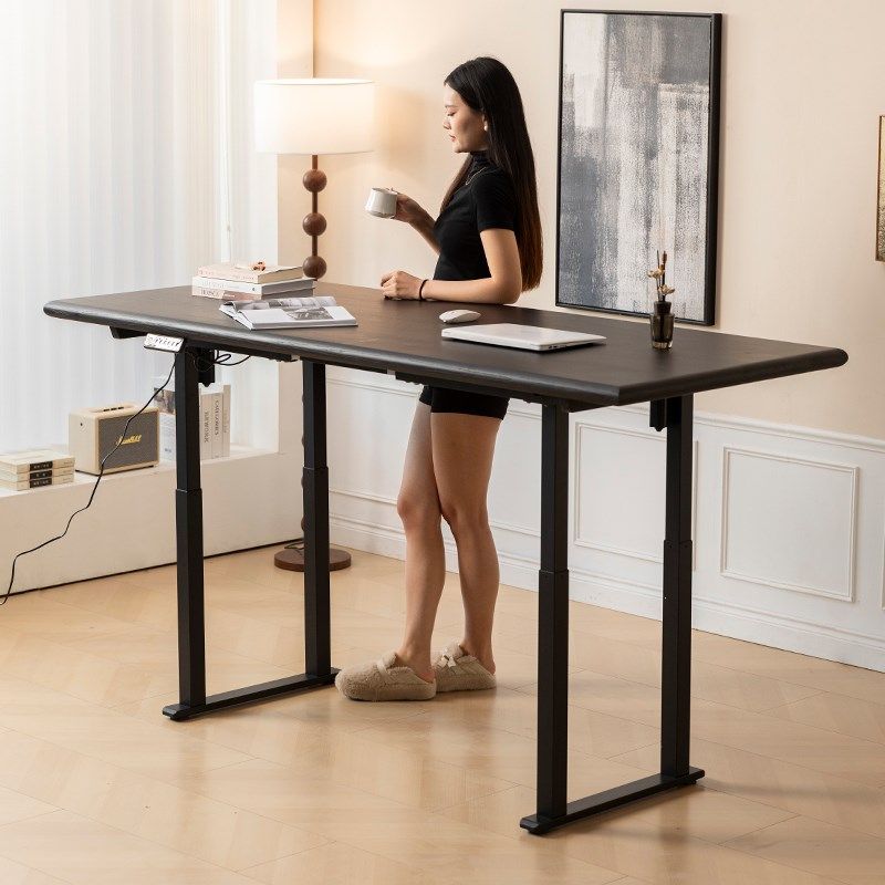 实木电动升降桌电脑桌电竞桌家用书桌学习办公桌智能可升降工作台,住宅家具,电动升降桌,淘宝优惠券,粉丝福利购,淘宝优惠卷