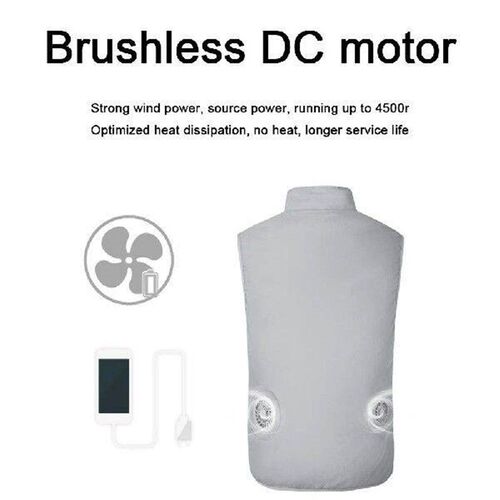 Summer Air-conditioned Clothes for Men Women Cool Vest