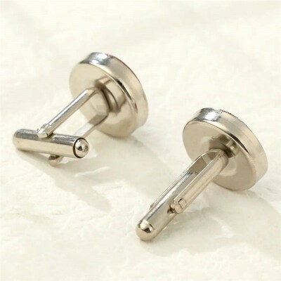 High Quality Mens Cufflinks Clip Stylish Colour Fabric Shirt