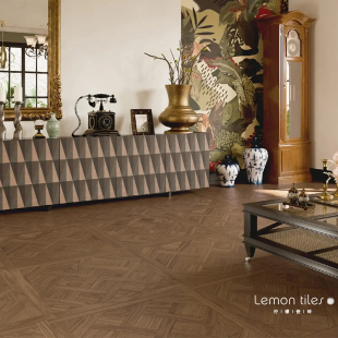 凡尔赛艺术拼花木纹砖0x0客厅卧室阳台防滑地砖法式复古瓷砖