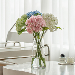 仿生乾燥花绣球花仿真花高端保湿手感花束客厅摆件摆设插花装饰假