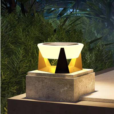 太阳能防水户柱LMP头灯外不锈钢院灯接电款大花庭园别墅门柱子灯