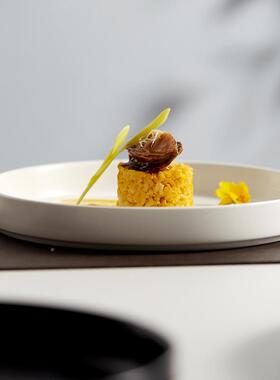 高级感盘子菜盘家用厅轻奢创甜意西餐餐盘平QLZ盘餐白色法式品餐