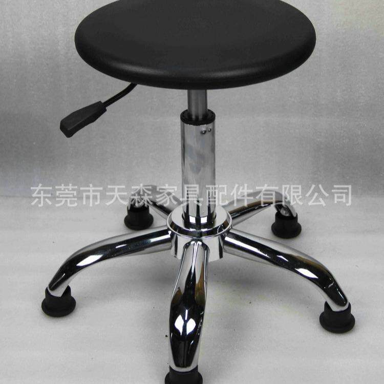 防静电升降椅车TS-C08间流水皮实线验室旋转子椅吧台椅面铝合金升