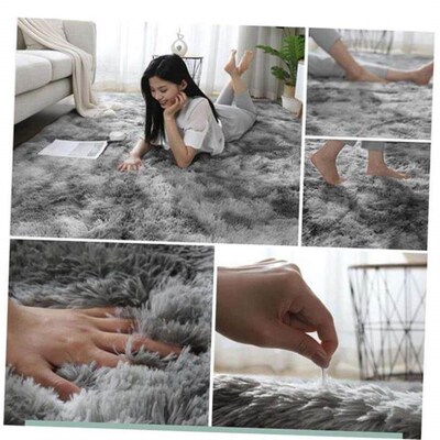 Carpet, bedroom bed blanket Nordic plush floor mat,cushion