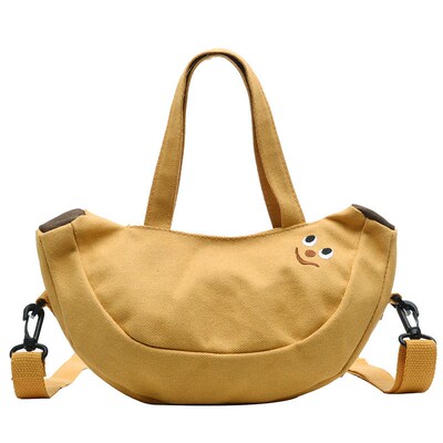 Japanese Shoulder  Bags Banana  Cartoon Cute Kawaii Lady Mes