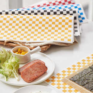 烘焙加厚防油纸不粘防水防油防渗透包汉堡折叠饭团包装纸30*30cm