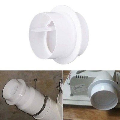 High Quality Bathroom Check Valve Ventilation Round White