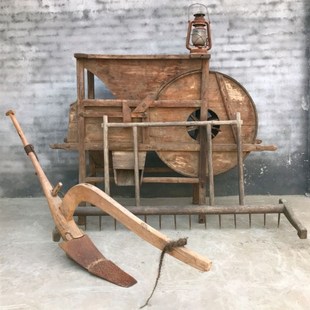 民俗老物件老旧农具农村老式风谷风机老扇车风车稻谷机脱皮机儡子