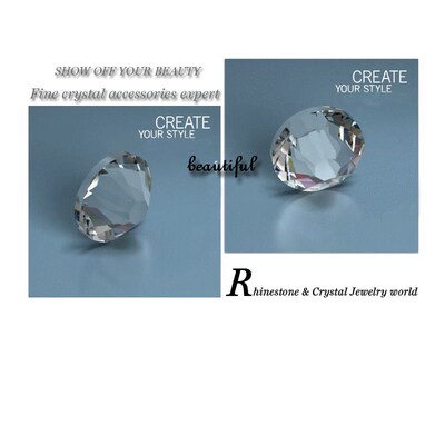 Top quality SS3-SS40 Clear Crystal White 3D Nail Art Decorat
