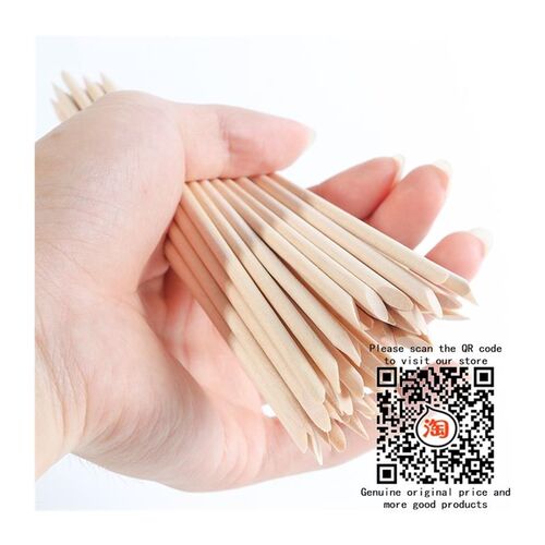 Wood Nail Sticks Cuticle Pusher Remover Manicure Pedicur美甲