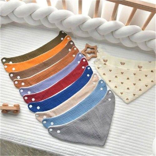 97BD Bib for Baby Newborns Drooling Bib Cotton Burp Cloth