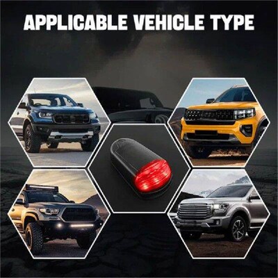 1pcs Solar Powered Cab Lights Cab Marker Lights Roof Cab