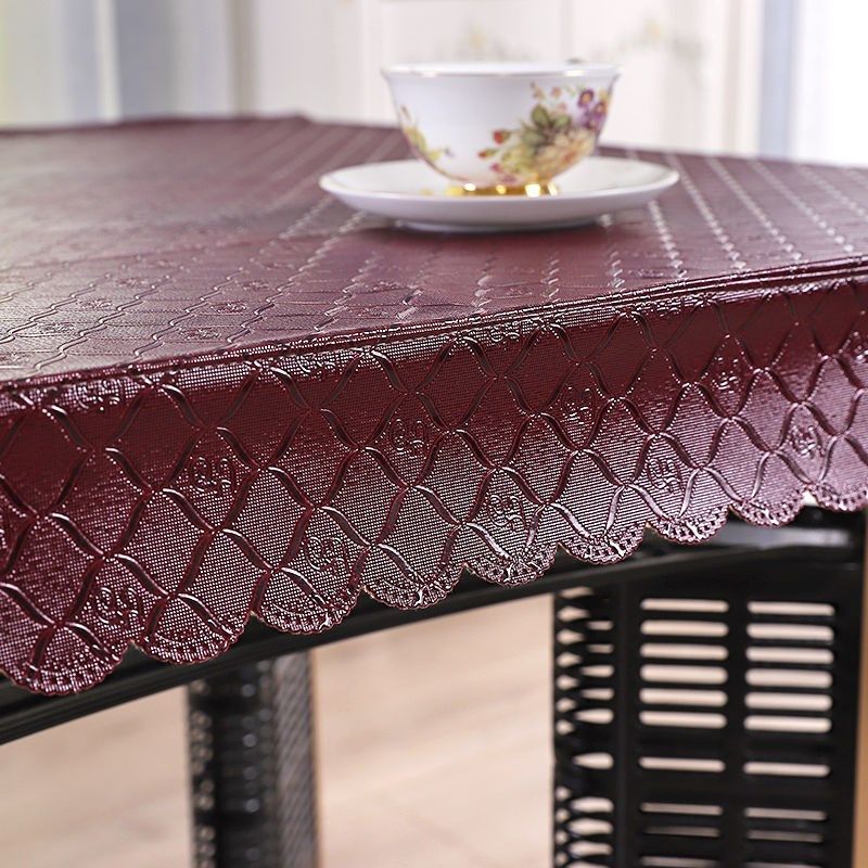 1F3高光亮皮加厚加绒桌面皮防水防油防烫 正方形餐桌布电炉烤火,居家布艺,办公桌垫,淘宝优惠券,粉丝福利购,淘宝优惠卷