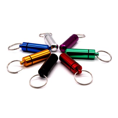 1 PCS Colorful Baby Aluminum Pill Box Medicine Case Containe