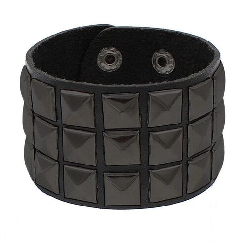 2022 Skull Star Heart Punk Gothic Rock Three Row Metal Stud