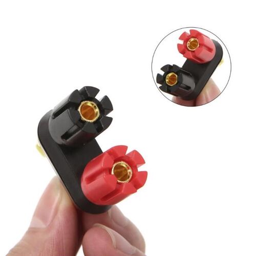 Plastic+Metal Dual Female 4mm Banana Plug Jack Socket Bindi