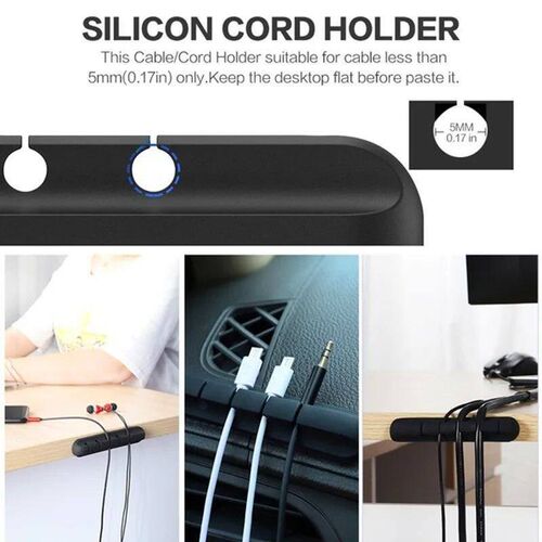 USB Cable Holder Clips Cable Cord Wire Organizer Silicone De