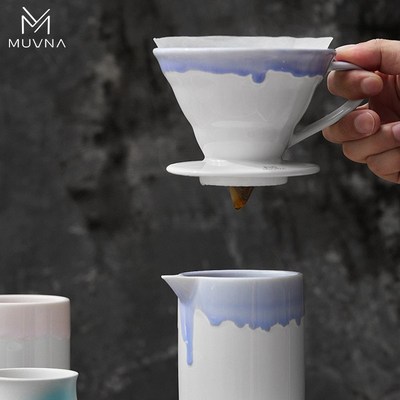 MUVN慕威纳漫妮手冲咖啡V0过滤杯陶瓷分享壶公道杯手冲咖啡装