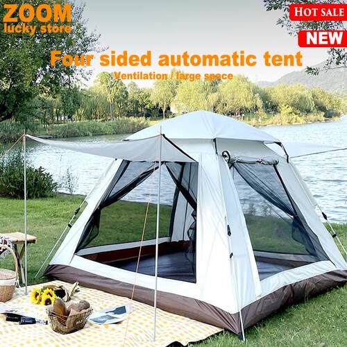 Outdoor automatic hexagon camping tent picnic waterproof