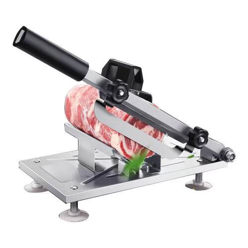 Manual lamb roll slicer, meat slicer, frozen meat slicer