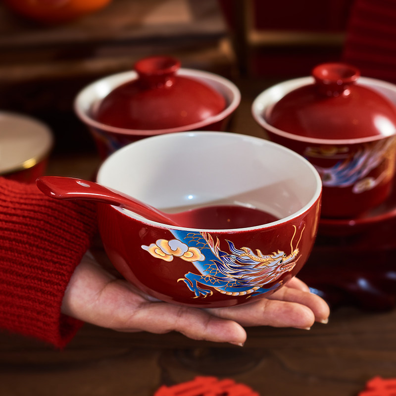 婚庆女方陪嫁用品大全喜碗敬茶杯子结婚礼改口喜杯对杯对碗筷装,节庆用品/礼品,创意礼盒/礼品套组,淘宝优惠券,粉丝福利购,淘宝优惠卷