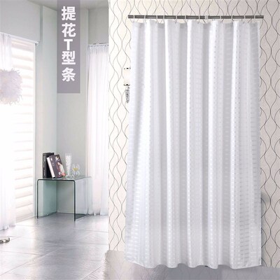 Waterproof Shower curtain solid color bathroom curtain 浴帘
