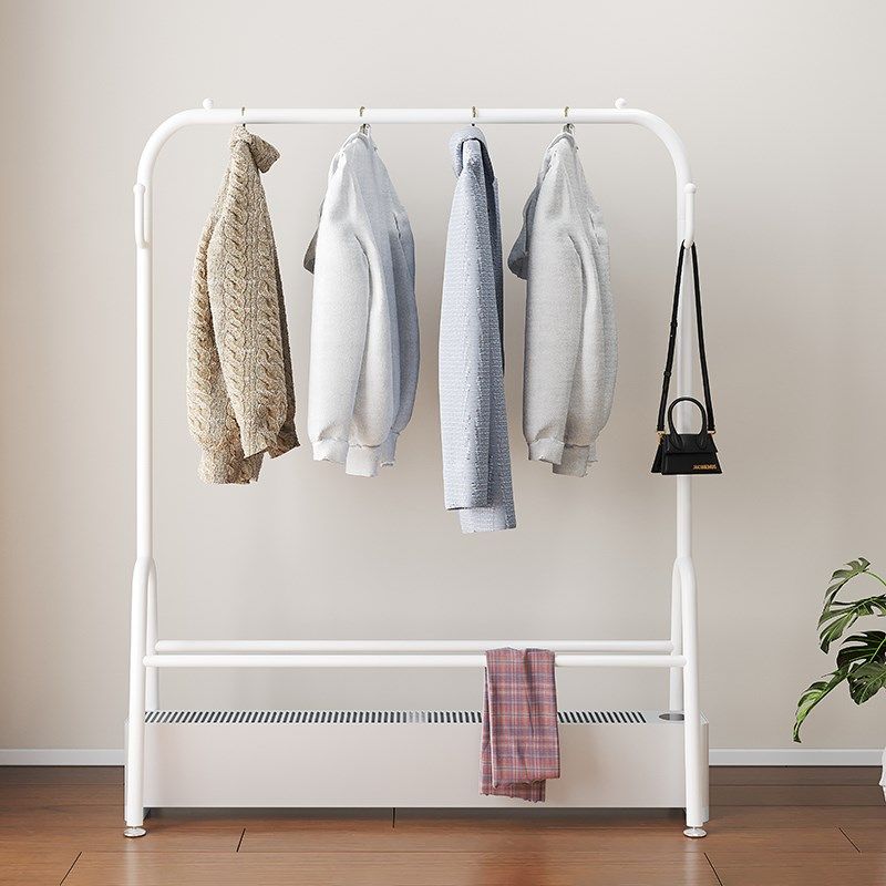 踢脚线取暖器专用烘衣架晒衣杆衣架落地卧室烤火炉暖气机晾衣架子