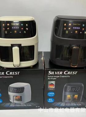airfryer8L大容量110v现货220V家用可视空气炸锅英文跨境出口触