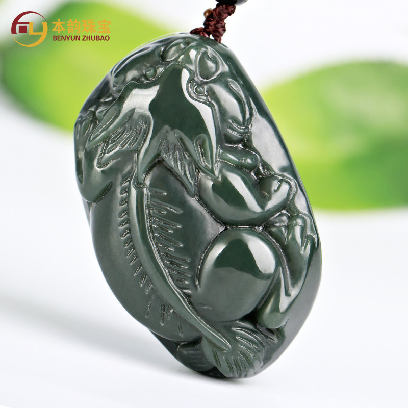 本韵和田青玉细料貔貅手把件