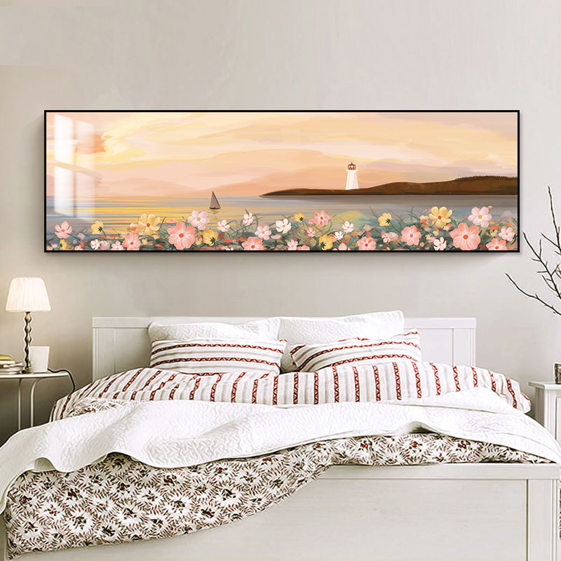 床头装饰画高级感卧室画客厅奶油风女孩房背景墙主卧壁画房间挂画