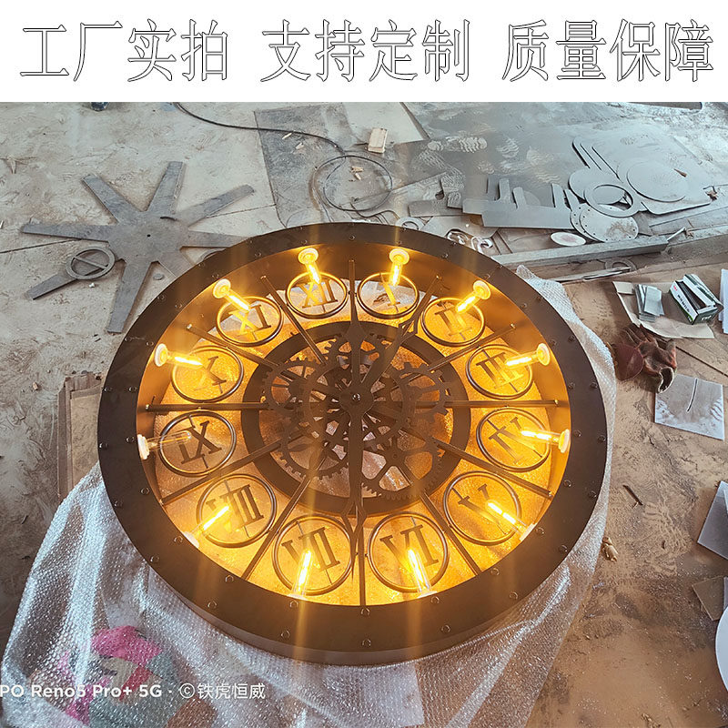 复古 工业风创意铁艺齿轮时钟壁饰墙饰酒吧装饰圆形做旧怀旧软装,家居饰品,壁饰,淘宝优惠券,粉丝福利购,淘宝优惠卷