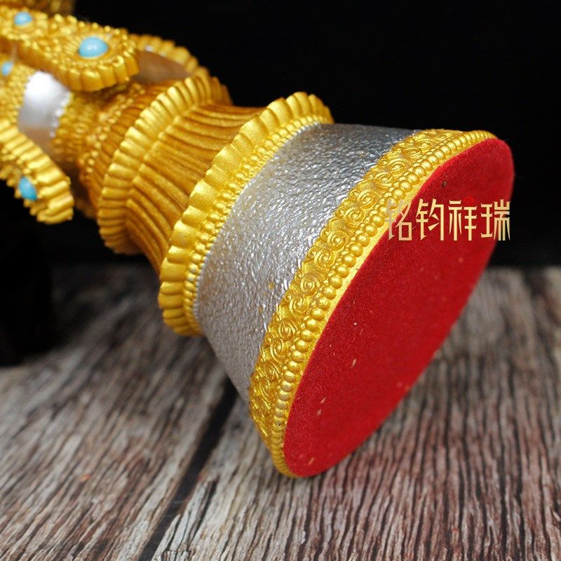 八吉祥电子插电酥油灯LED灯仿真火焰珠子蜡烛灯座桌面摆放家用