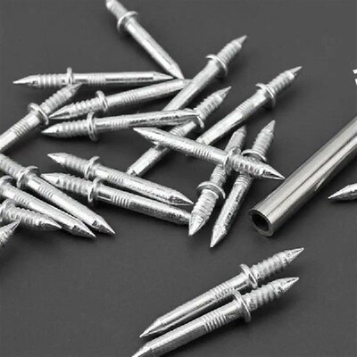 Double Headed Skirting Nails Seamless Nail 100 Pieces