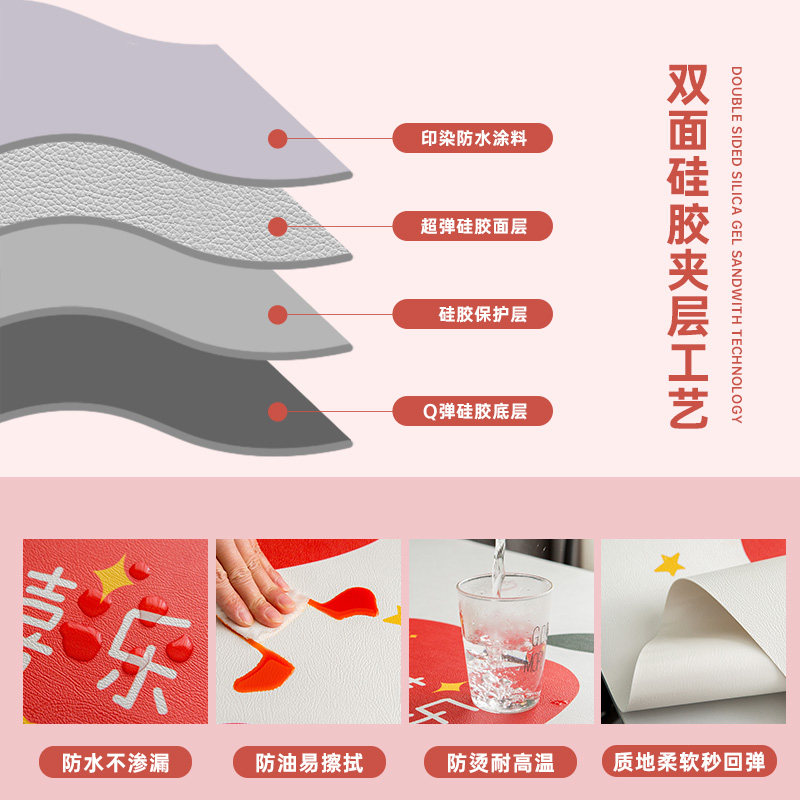 皮革学生书桌垫环保护眼学生写字台桌垫儿童电脑学习桌专用桌面垫,居家布艺,桌布,淘宝优惠券,粉丝福利购,淘宝优惠卷