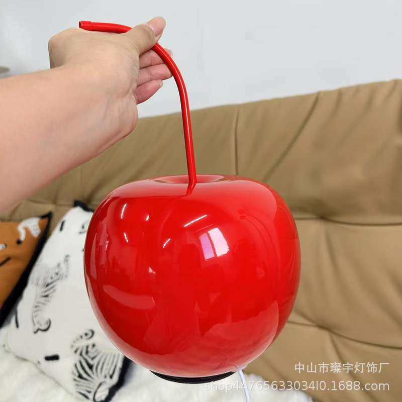 樱桃熟了装饰台灯小夜灯卧室床头氛围灯电视柜酒柜儿童房樱桃台灯,3C数码配件,其它配件,淘宝优惠券,粉丝福利购,淘宝优惠卷