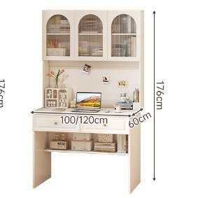 简约学习书桌一体电脑桌卧室家用办公桌女生白色奶油风电脑桌,3C数码配件,其它配件,淘宝优惠券,粉丝福利购,淘宝优惠卷