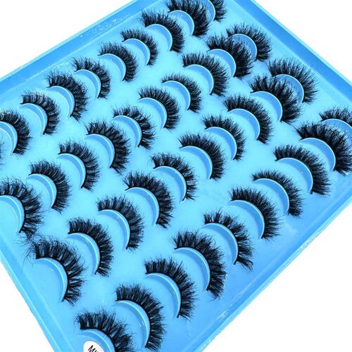 New 20pairs natural long Mix Styles mink false eyelashes fak